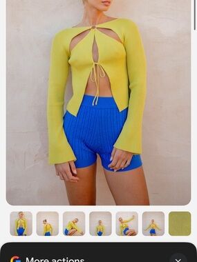 VRG GRL Brooklin Knit Top // Lime